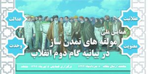 پذیرش و ارائه 2 مقاله خبرنگار فارس در همایش «مؤلفه‌های تمدن‌ساز در بیانیه گام دوم انقلاب»