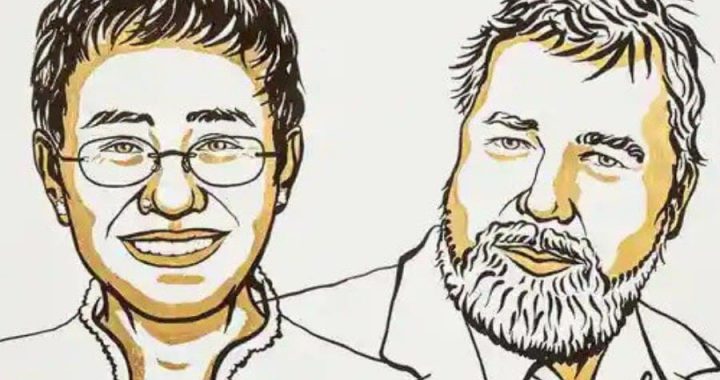 دو خبرنگار، برندگان جایزه صلح نوبل امسال