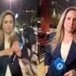 سرقت نافرجام موبایل خانم خبرنگار در حین آماده‌سازی گزارش زنده