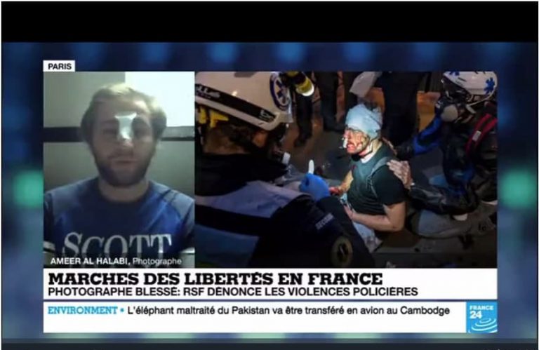 فرانس ۲۴: بر خورد خشن پلیس فرانسه با خبرنگار فرانسوی