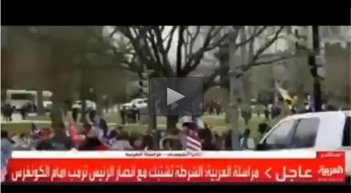 گاف عجیب العربیه؛ ورود نیروهای سپاه به خیابان‌های واشنگتن!