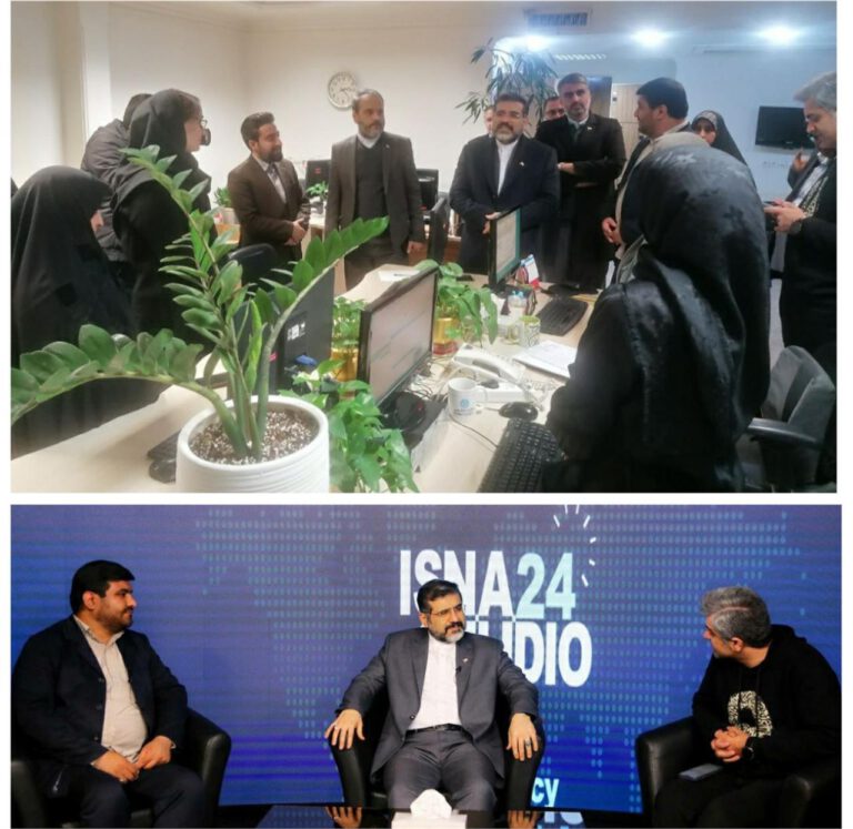 بازدید سرزده وزیر فرهنگ از خبرگزاری‌های ایرنا و ایسنا