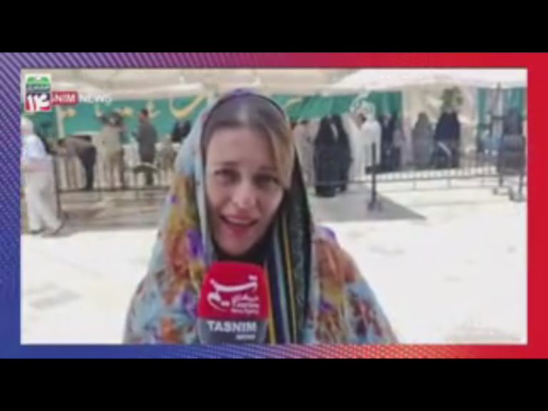 واکنش خبرنگار زن اسپانیایی به حضور مردم در انتخابات