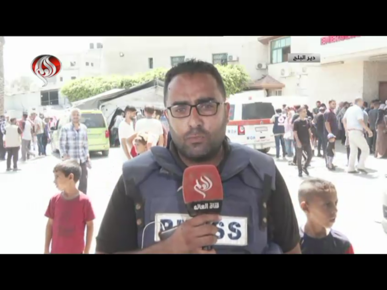 زنده ماندن معجزه‌آسای خبرنگار العالم از حمله موشکی رژیم صهیونیستی به الزوایده