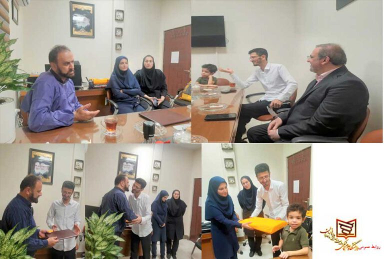 ملاقات رئیس دانشگاه با کودک دیالیزی از خانواده خبرنگار