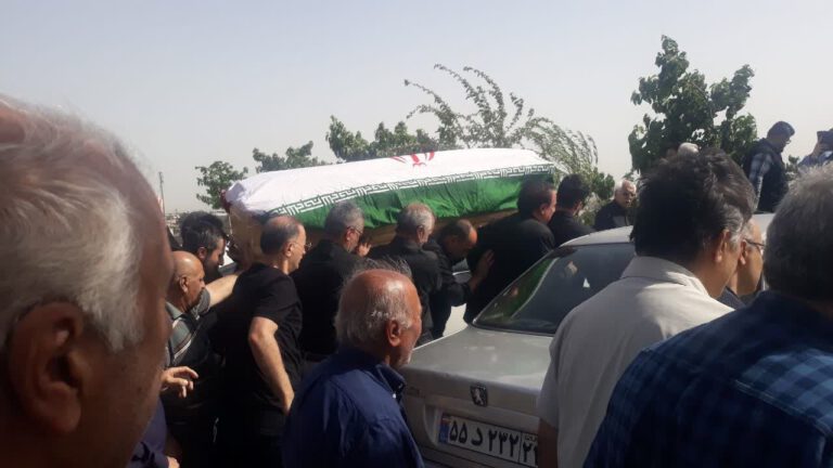 بدرقه پیکر جانباز و عکاس پیشکسوت البرز تا خانه ابدی