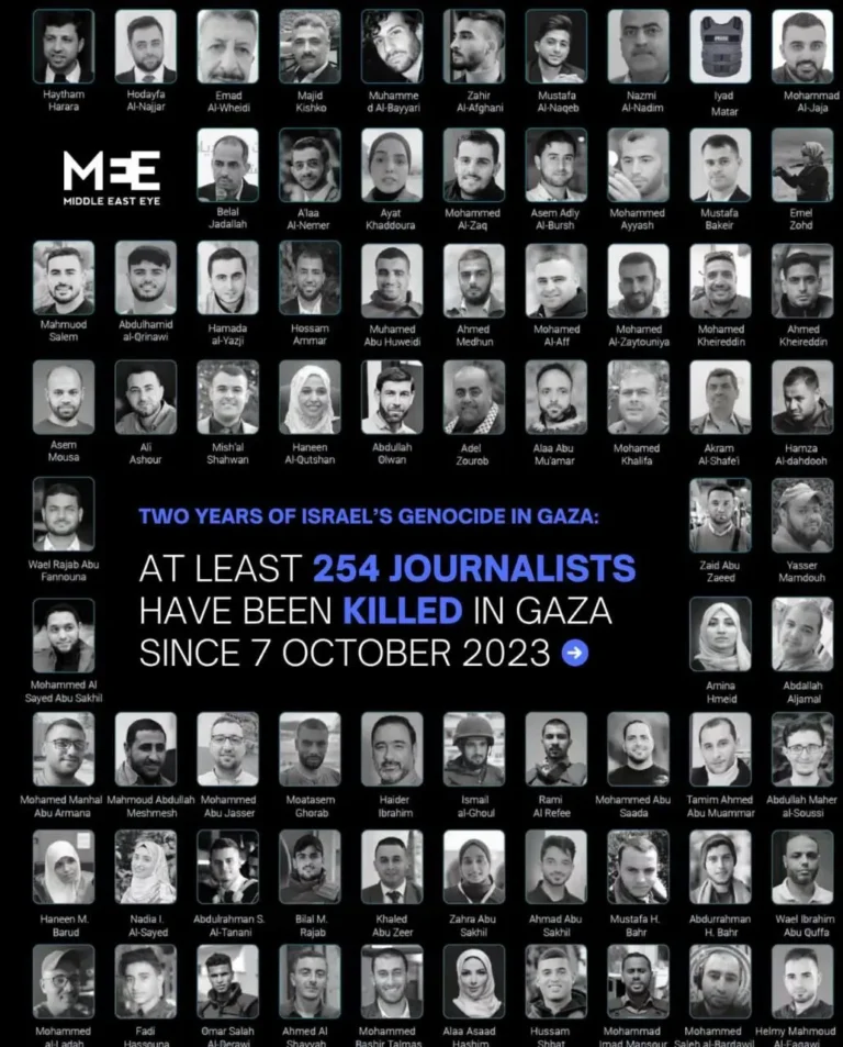 شهادت ۲۵۴ خبرنگار در غزه